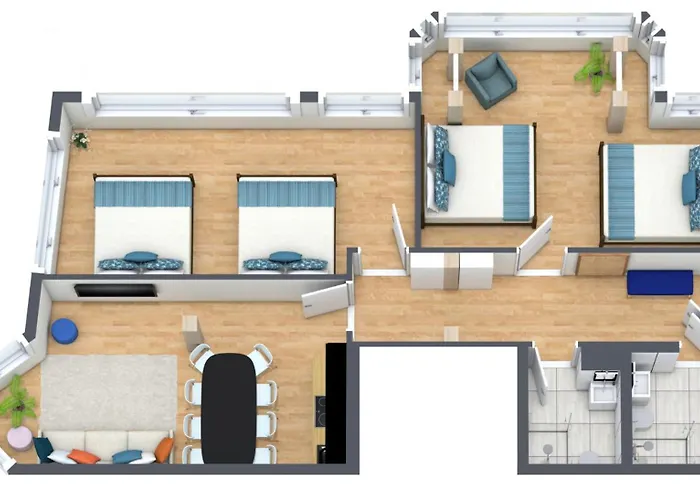 Valemi New Premium & Huge, 2bathroom, Supercentral, Freeparking, Up To 8-16 Guests Apartament *